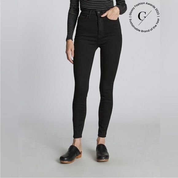 NWT Everlane The Way-High® Skinny Jean in Black Size 26 Ankle - Picture 1 of 12